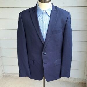 JOHN VARVATOS Grey Modest Striped Blend Sz 42 S R‎ Mens Sport Coat Blazer